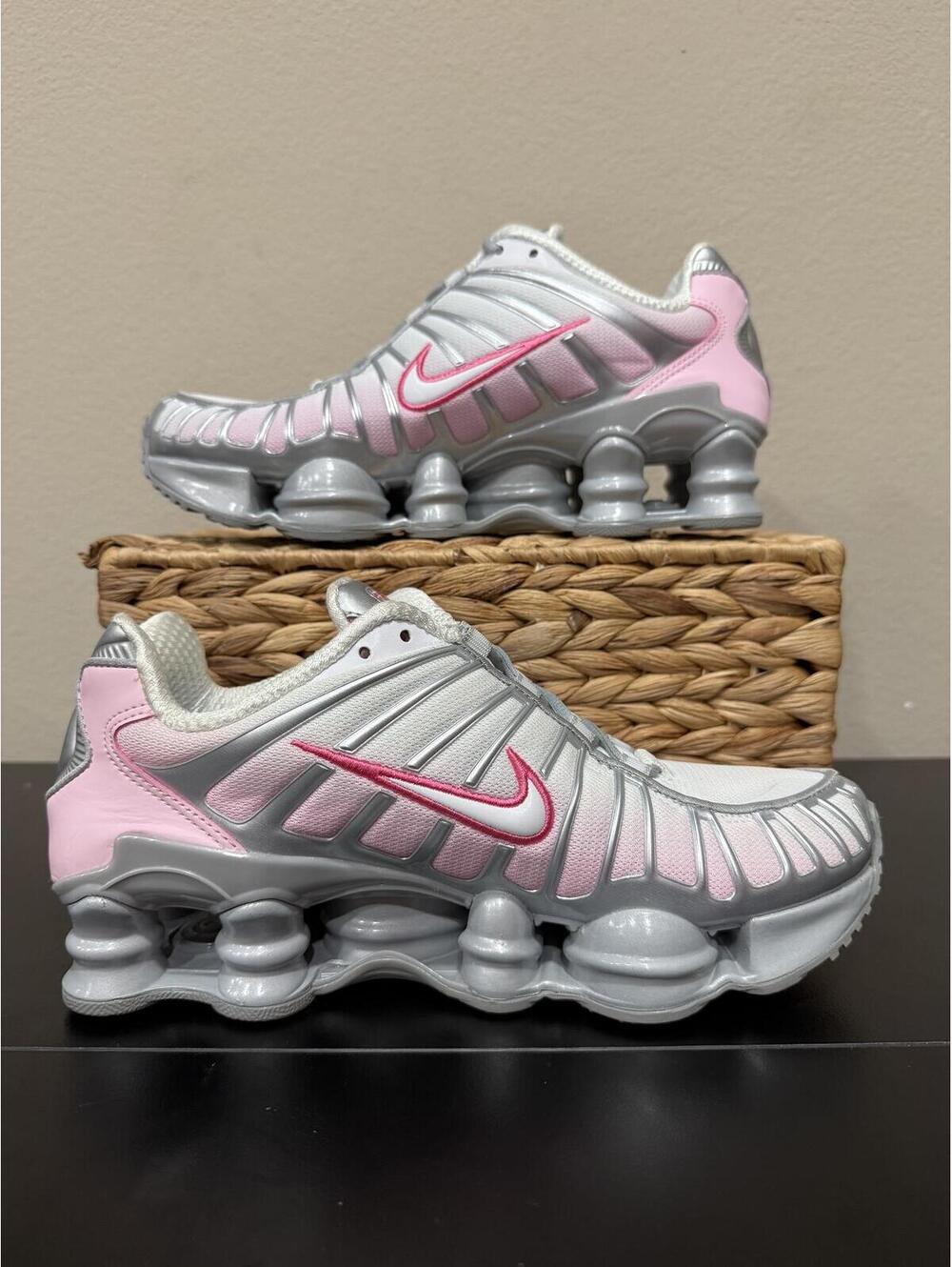 Size 7 - Nike Women’s Shox TL “Metallic Platinum Pink Foam” - Picture 2 of 6